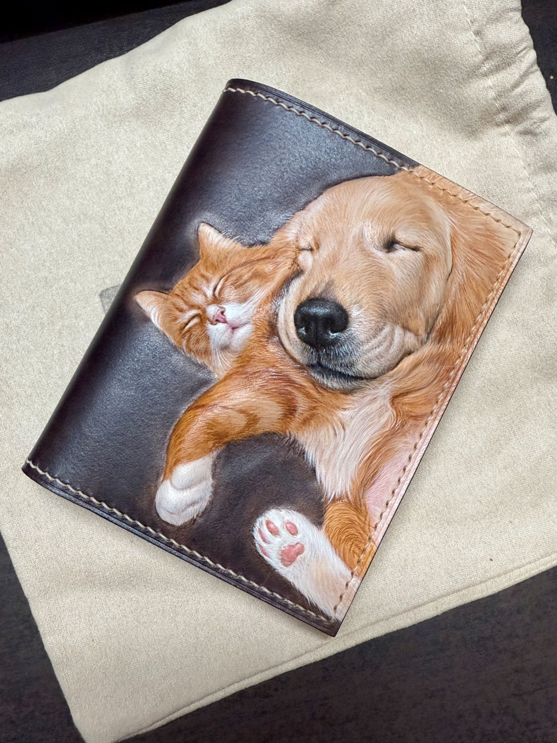 Personalized Customization Leather Carving Wallet